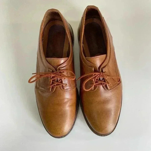 Bass Mens Oxford Dress Shoes Brown Leather Waterproof Lace Up 10 M main image 7